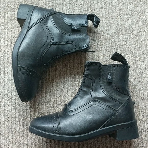 Saxon Childrens Syntovia Zip Paddock Boots